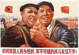 "Long live the friendship between the peoples of China and Albania", a ubiquitous poster in China in 1960s (chinadaily.com.cn)