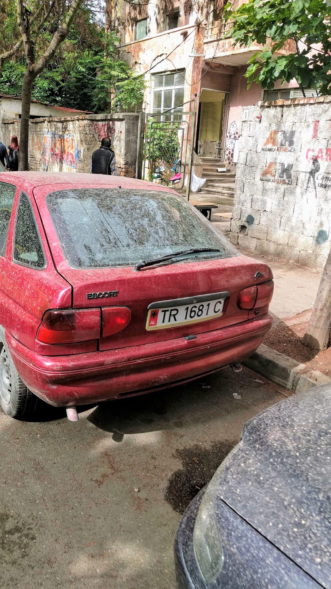 Dirty car in Tirana