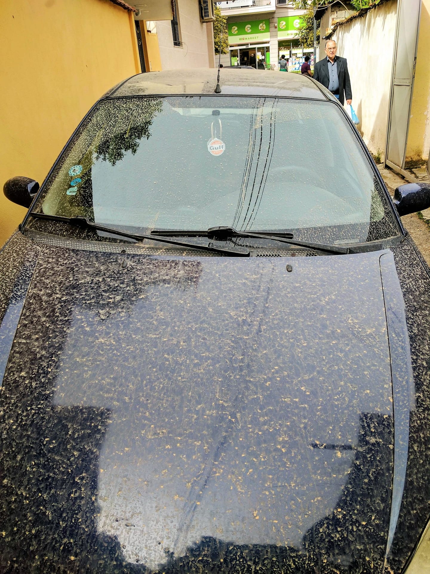 Dirty car in Tirana