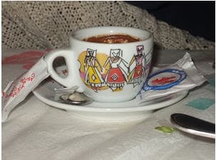 Figure 1. Albanian coffee motif.
