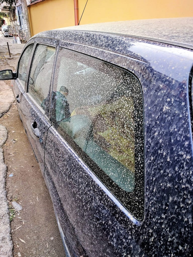 Dirty car in Tirana